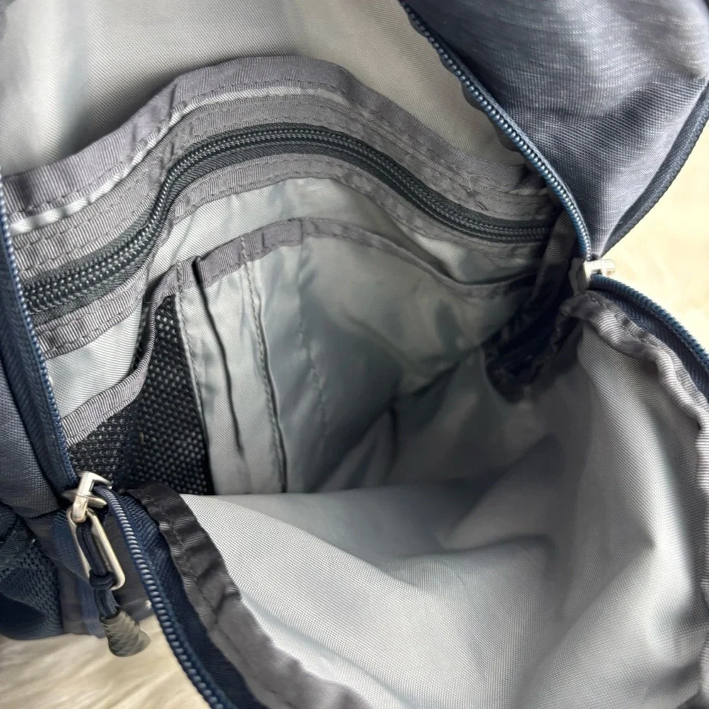 The North Face Blue Backpack with Durable Design and Versatile Functionality